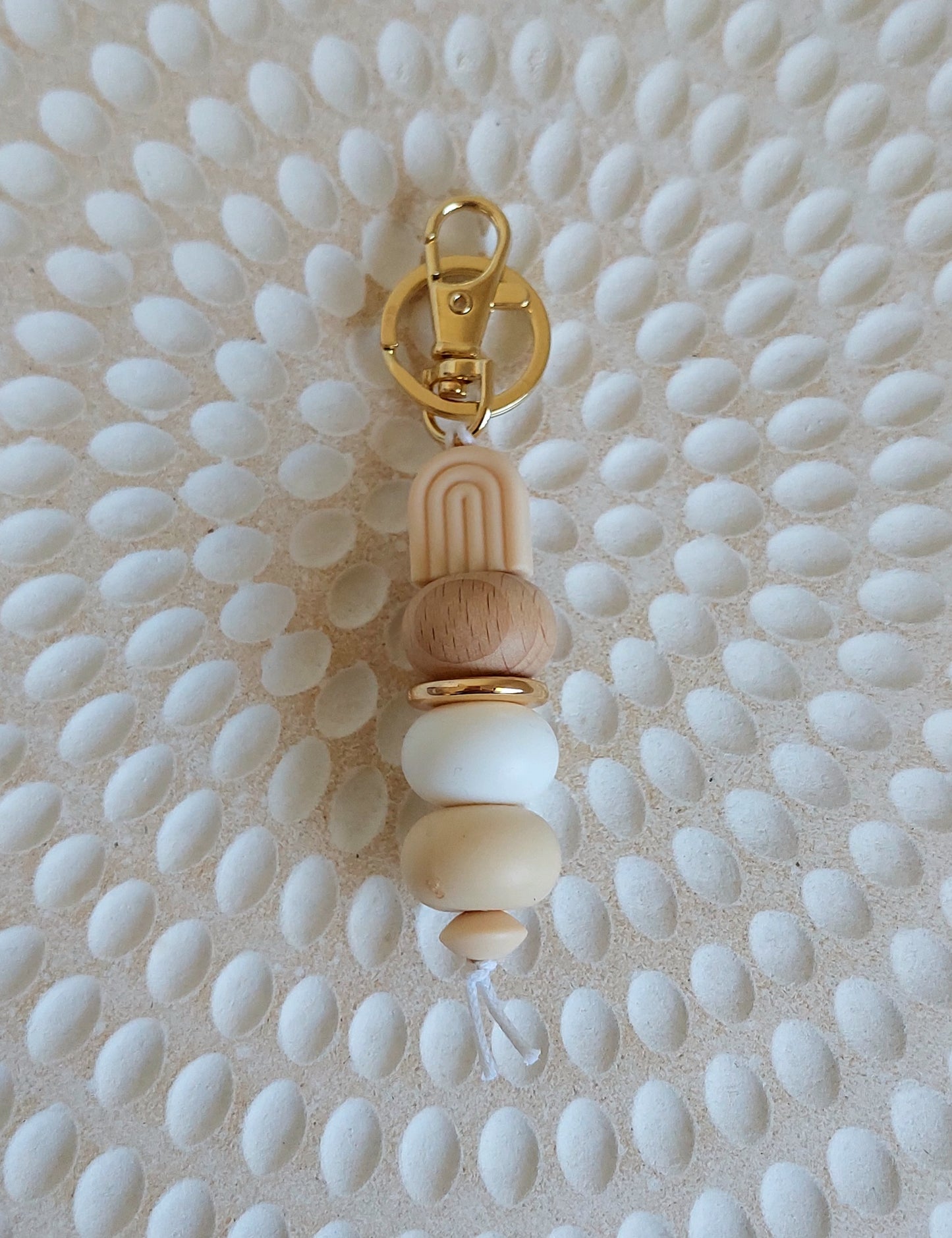 Arch Silicone Bead Keychain