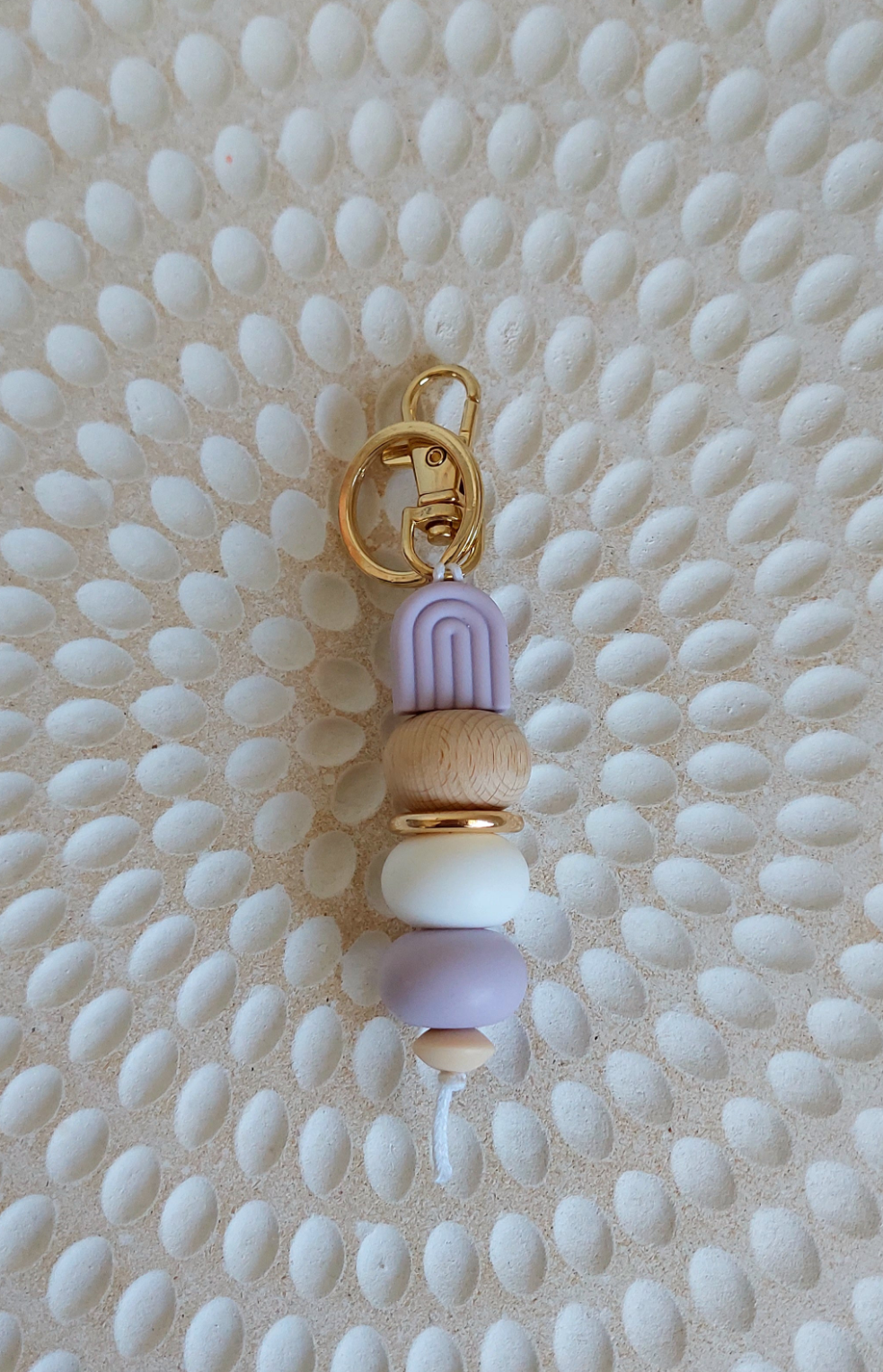 Arch Silicone Bead Keychain