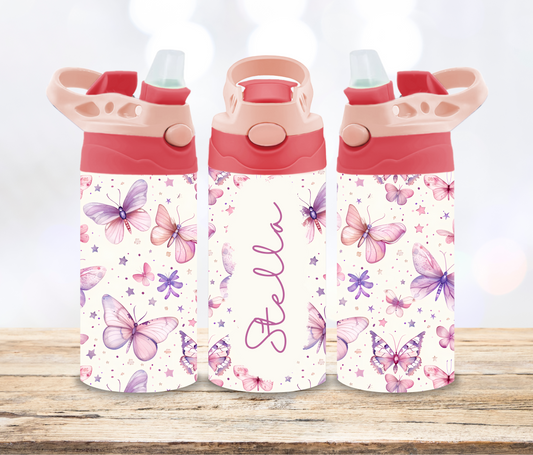 Personalised Butterfly 12oz Insulated Drink Bottle