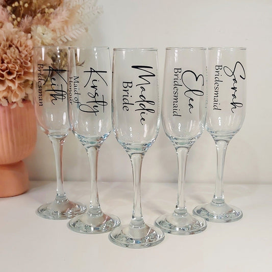 Personalised Champagne Flutes