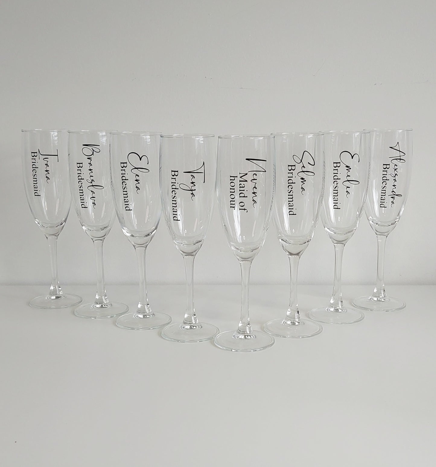 Personalised Champagne Flutes