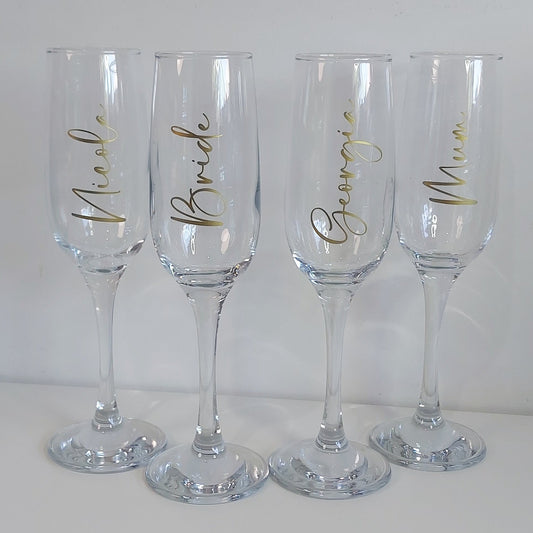 Personalised Champagne Flutes