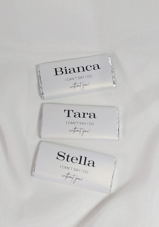 Personalised Proposal Mini chocolate | Bridesmaid Proposal Chocolate | Bridal Party Proposal Chocolate