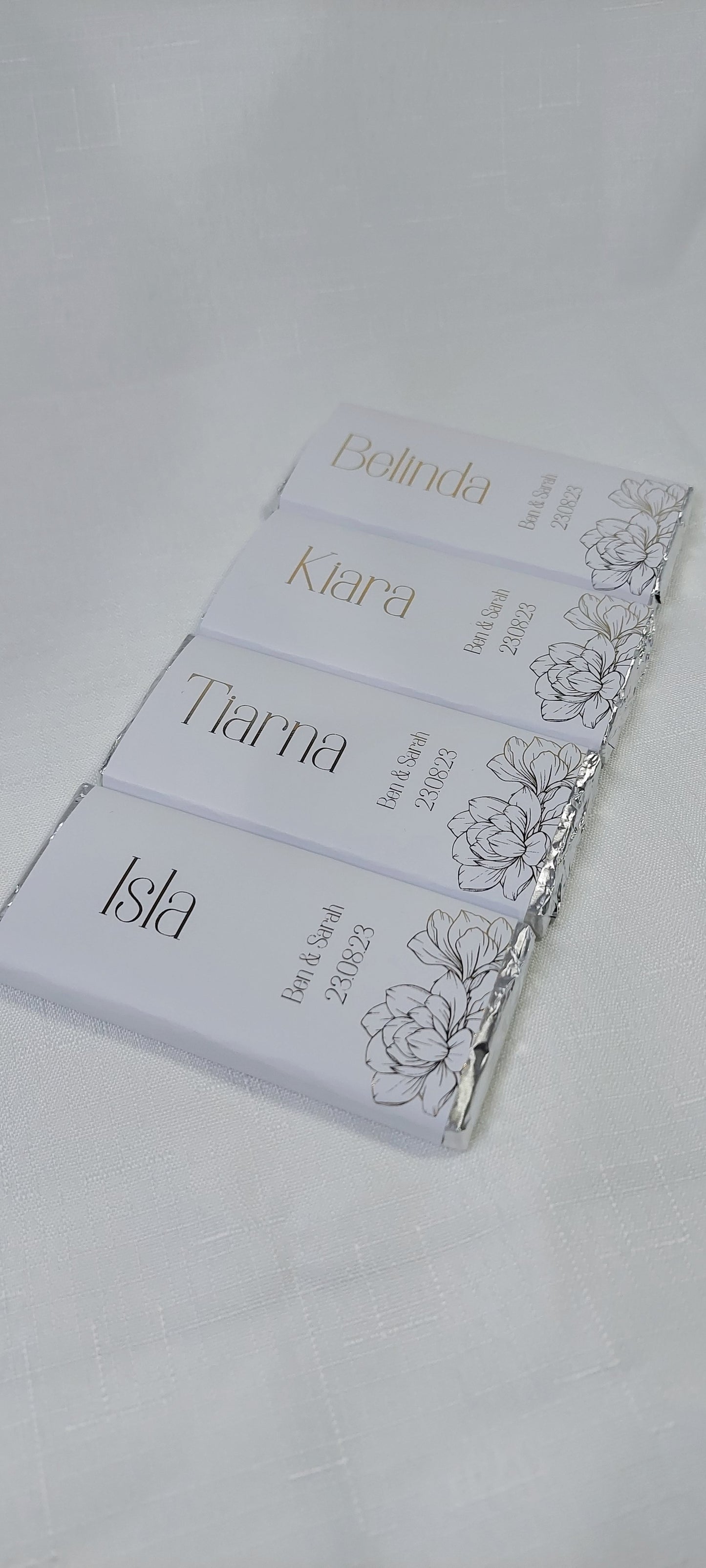 Personalised Mini chocolate Bar | Wedding Favour Chocolate | Bridal Party Chocolate | Wedding Guest Gifts