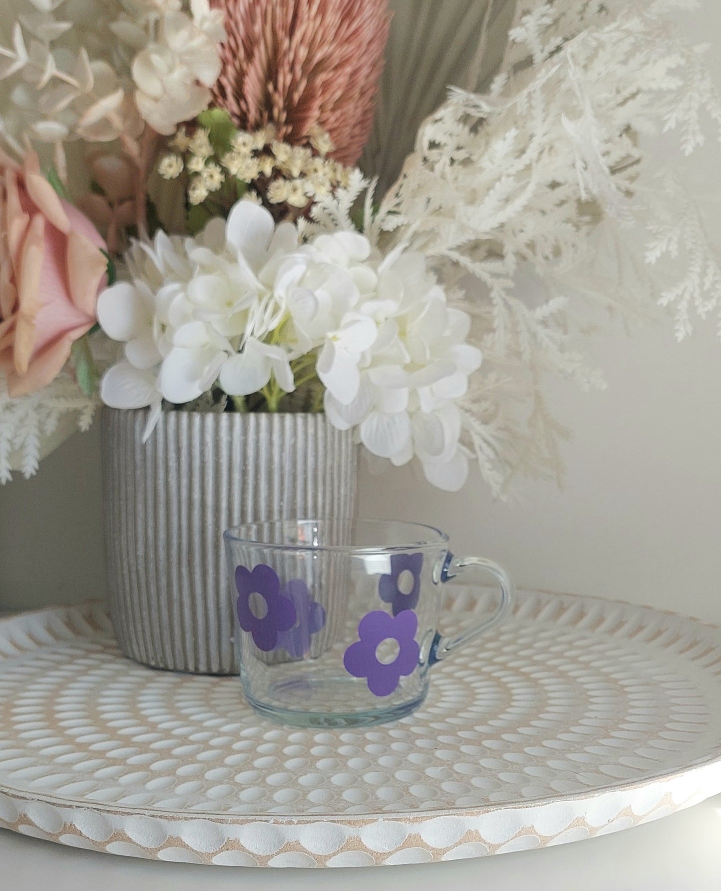 240ml Purple Daisy Mug