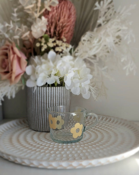 240ml Shortbread Yellow Daisy Mug