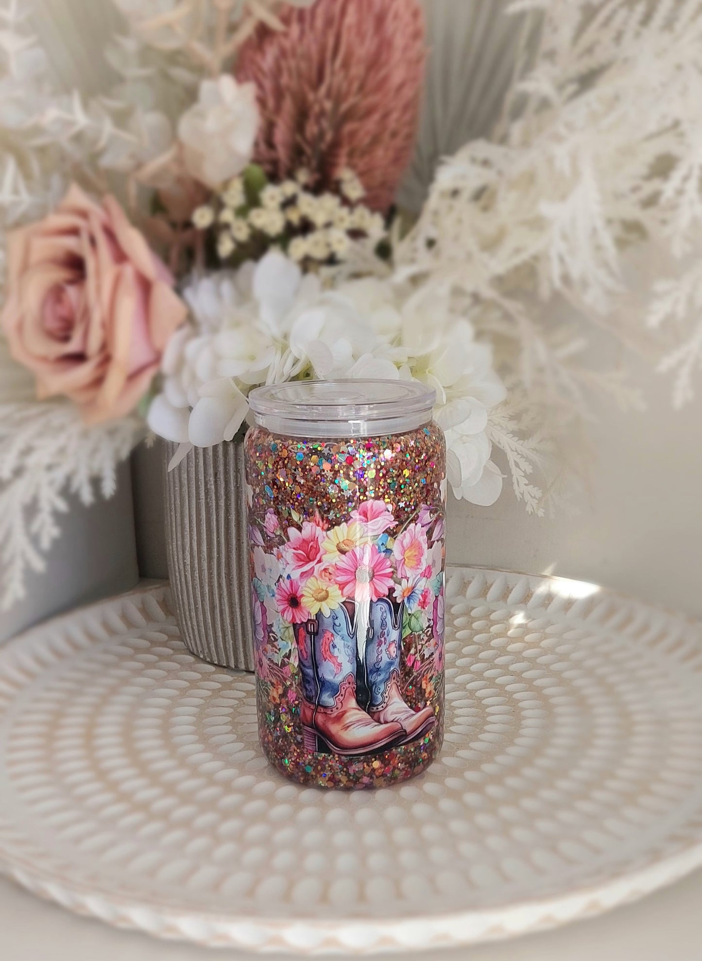 Ready Made Glass Snow Globe Tumbler