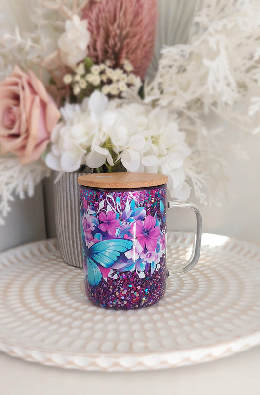 Ready Made Glass Snow Globe Mug