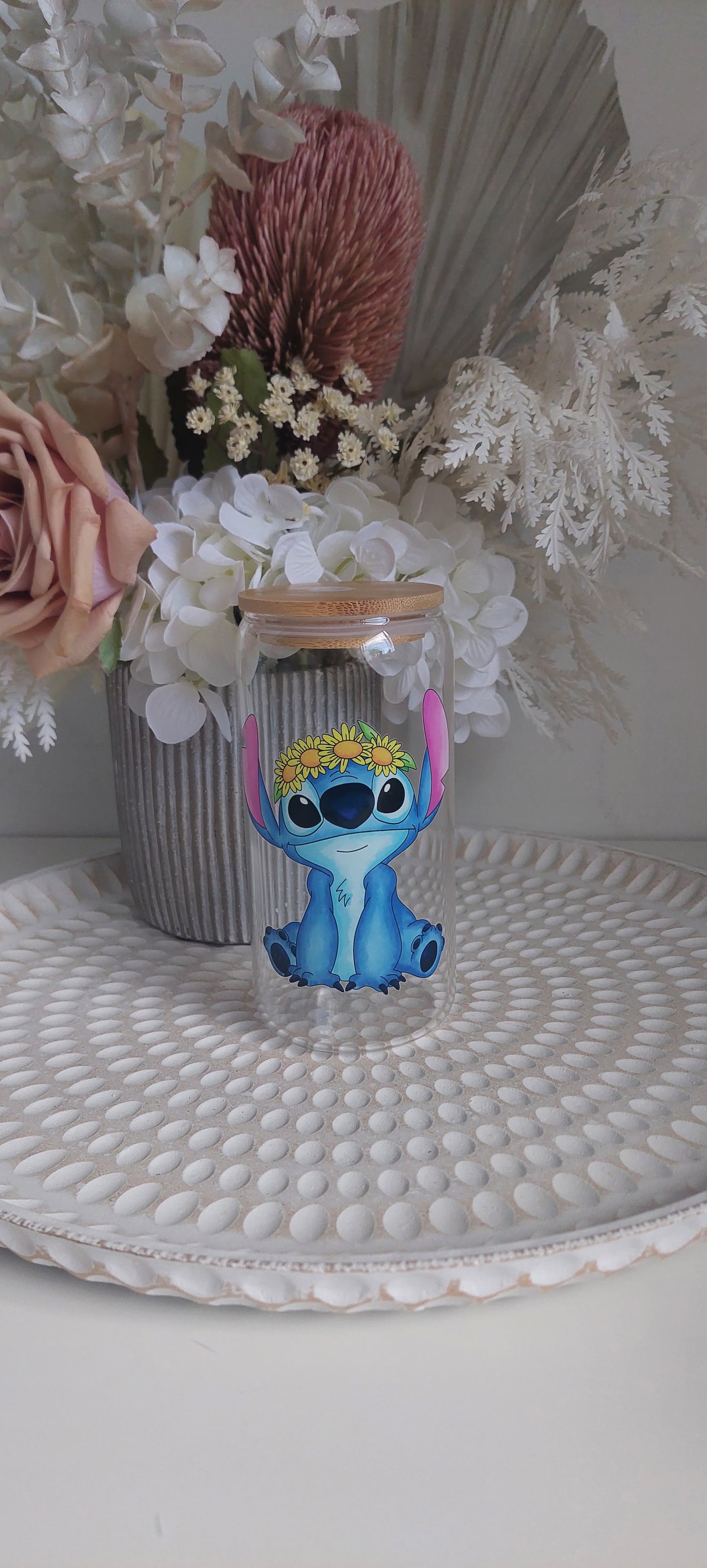 Floral Stitch Tumbler