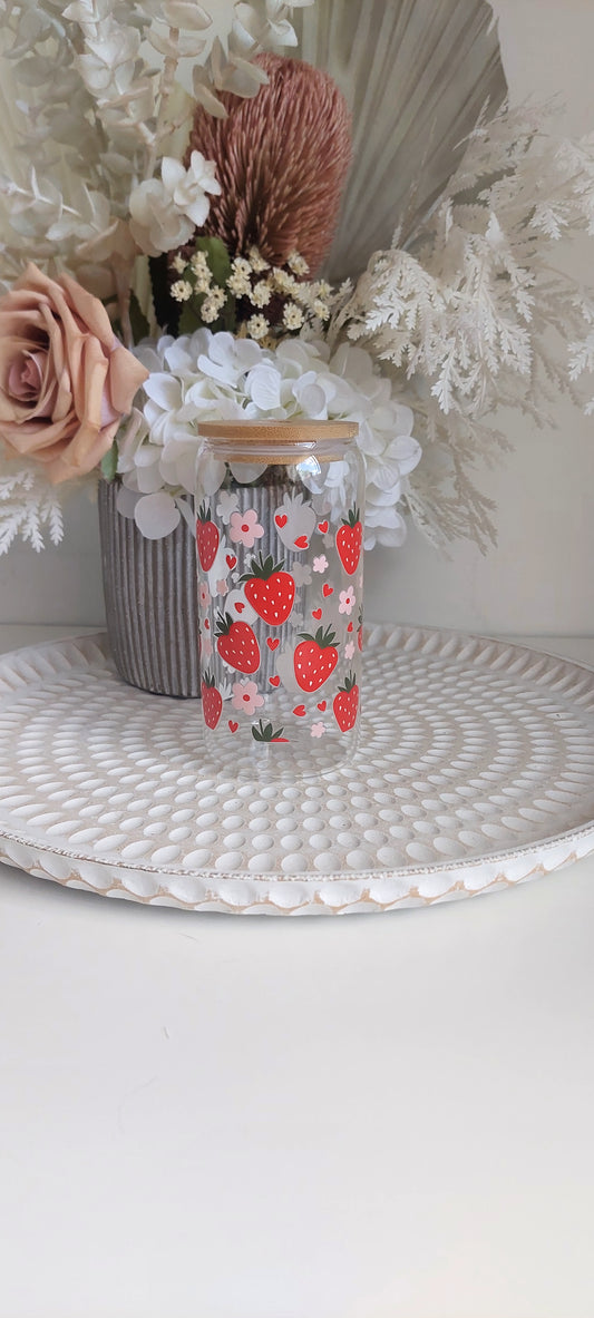 Strawberry & floral Tumbler