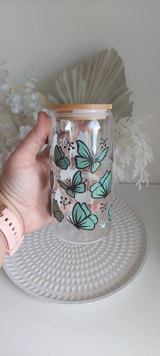 Green Butterflies Tumbler