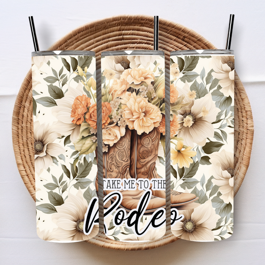 Take me to the Rodeo Floral 20oz Tumbler