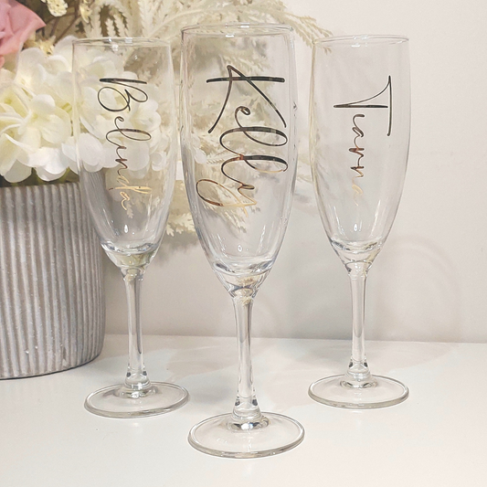 Personalised Champagne Flutes