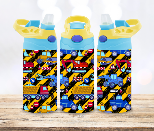 Construction 12oz Insulated Drink Bottle