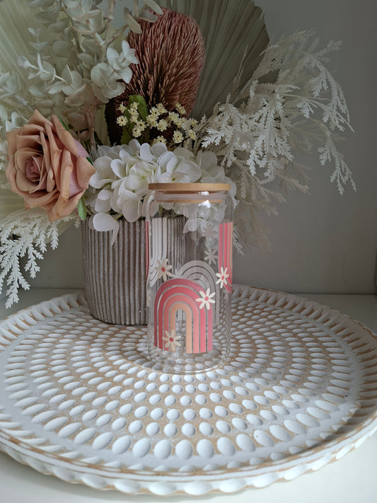 Boho Daisy & Arch Tumbler