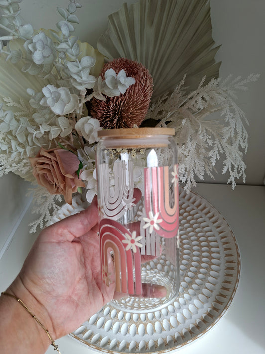 Boho Daisy & Arch Tumbler