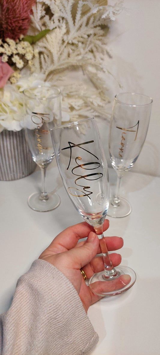 Personalised Champagne Flutes